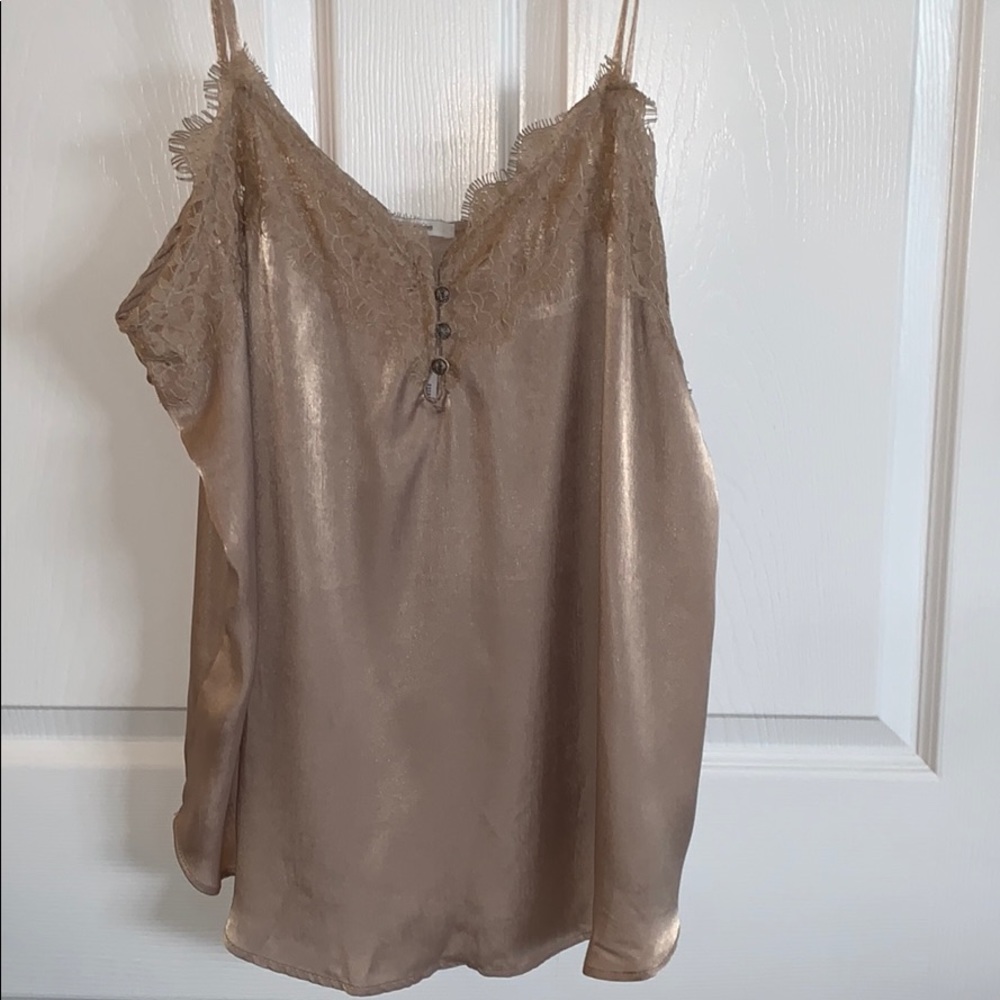 Lace trim tank